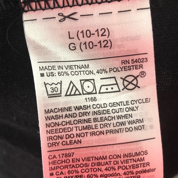 Old Navy Black Crew Neck Long Sleeved Tee NWOT - Picture 4 of 4